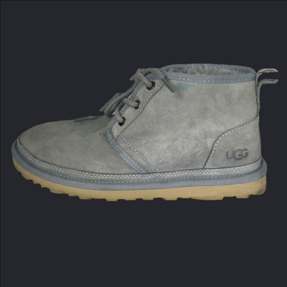 Grey UGG lace up ankle boots - Picture 3 of 8